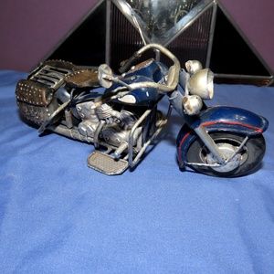 Homemade Blue Motorcycle